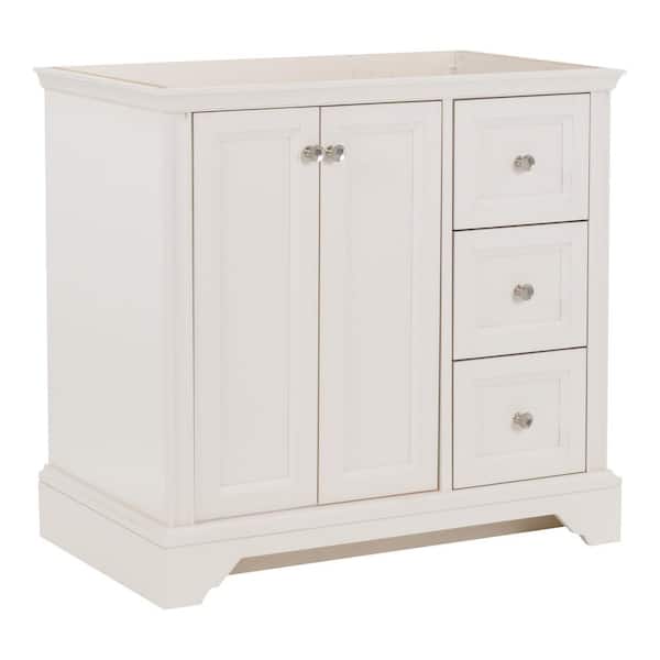 Stratfield 36 in. W x 22 in. D x 34 in. H Bath Vanity Cabinet without Top in Cream