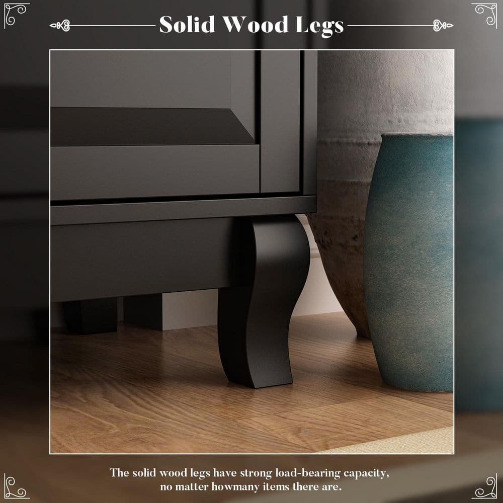 Black MDF 5-Drawer Vertical Chest of Drawers