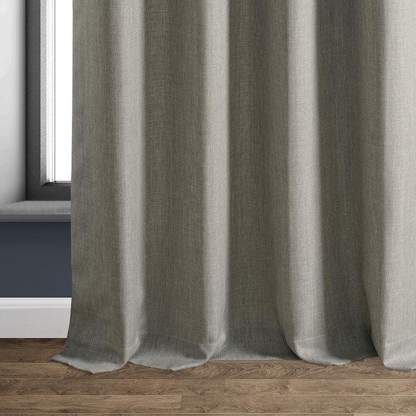 Faux Linen Extra Long Curtains Beige for High Living Room, 14ft Length 2  Story Drapes Grommet Total Blackout for High Ceiling Bedroom (Grayish  Beige