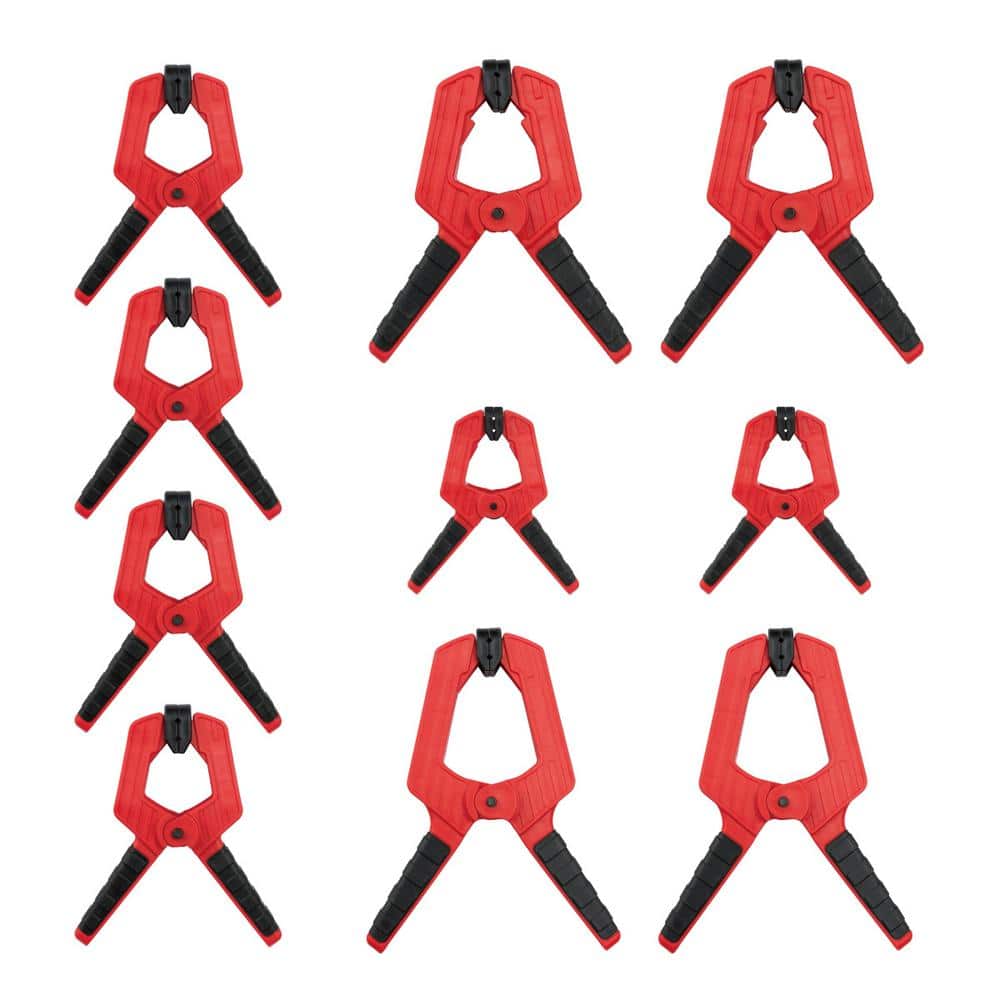 POWERTEC Spring Clamp 2 in., 2.5 in., 3 in., 4 in. Set, 50Piece 71625P5 The Home Depot