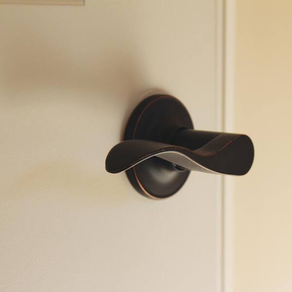 Callan Bennett Edged Oil Rubbed Bronze Hall/Closet Door Lever