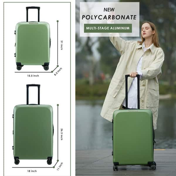 20-Inch Carry On Luggage Airline Approved Lightweight Hardside Suitcase  Gold