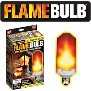 3-Watt Equivalent T60 280 Lumens Flame Design Soft White LED Light Bulb