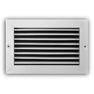 10 in. x 6 in. Steel Fixed Bar Return Air Grille in White