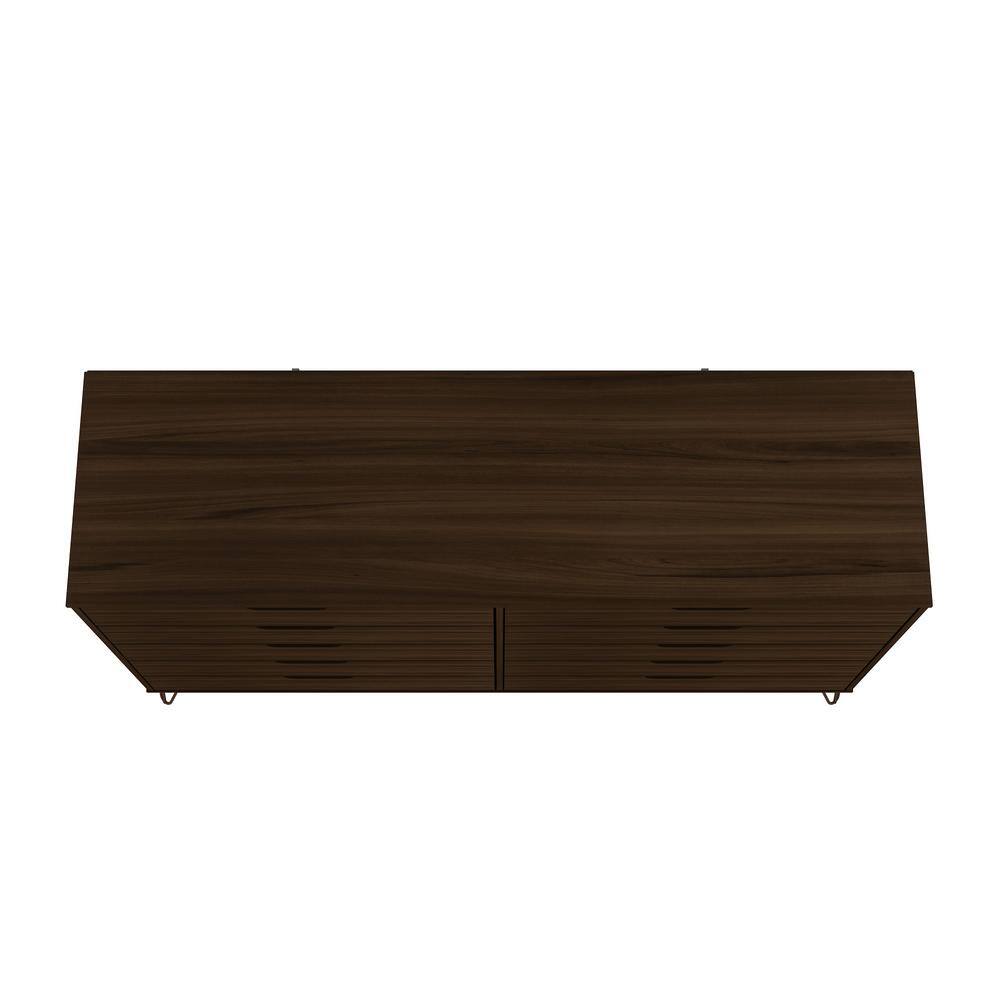 Rockefeller 10-Drawer Brown MDF Double Tall Dresser