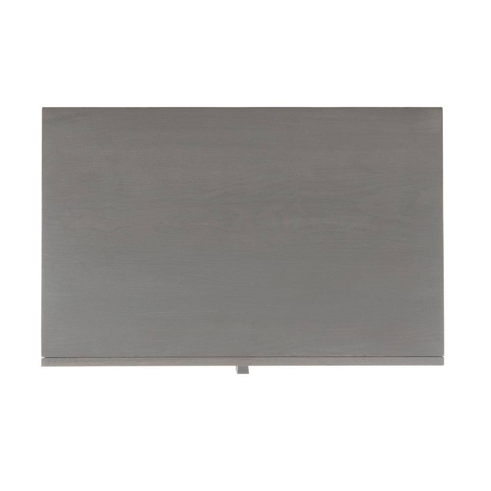 Herschel Grey and Black 3-Drawer Storage Cabinet