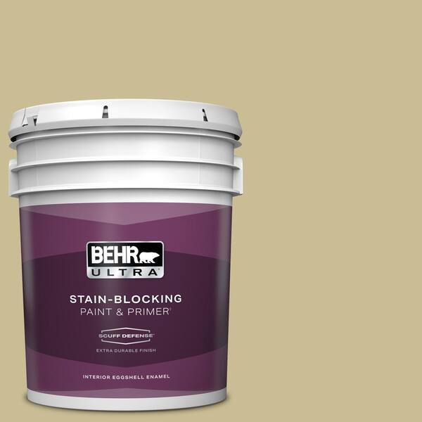 BEHR ULTRA 5 gal. #M330-4 Morning Tea Extra Durable Eggshell Enamel Interior Paint & Primer