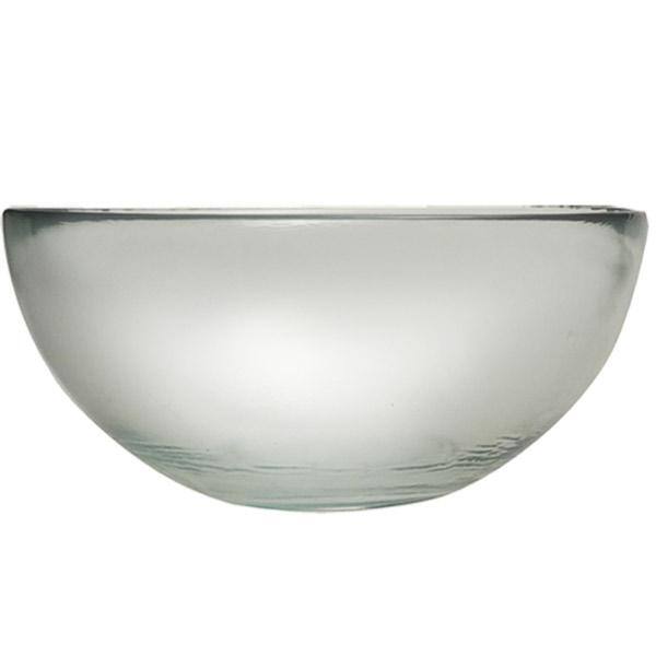 French Home Recycled Clear Glass 12W x 6H, Coastal Salad Bowl and Olive  Wood Servers GRP311 - The Home Depot