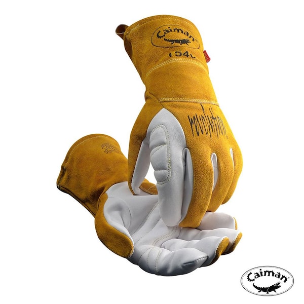 Large Premium Goat Grain TIG/Multi-Task Welder's Glove with Split Cowhide Back