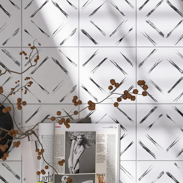 Kenzo Dec-02 7.9 in. x 7.9 in. Matte Porcelain Floor and Wall Tile (11.2 .sq. ft./Case)