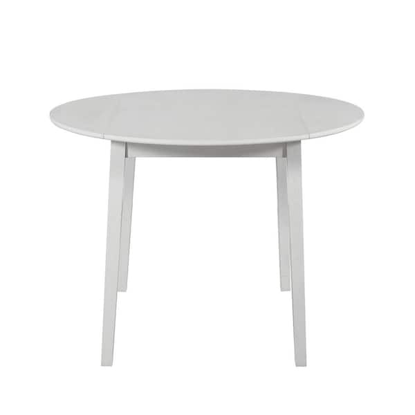 Steve Silver Naples White Drop Leaf 42" Dining Table