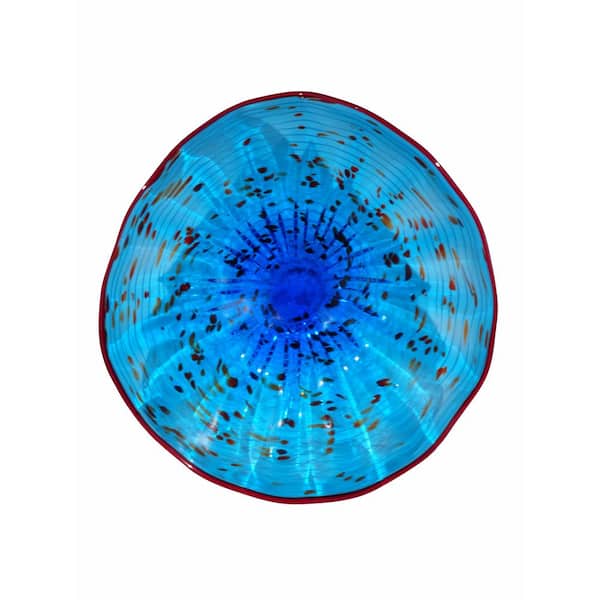 Dale Tiffany Wrightwood 3.5 in. Wall Art Decor with Hand Blown Art Glass Style