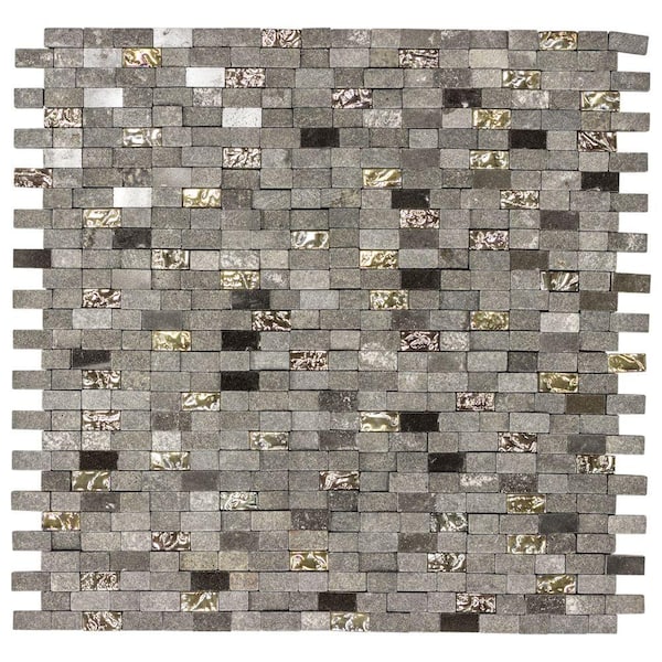 Reviews for Jeffrey Court Mystical Mini Brick Grey 12 in. x 11.875 in ...