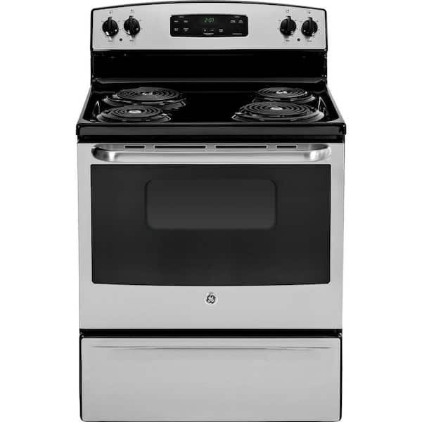 GE 30 in. 5.0 cu. ft. Electric Range in Stainless Steel