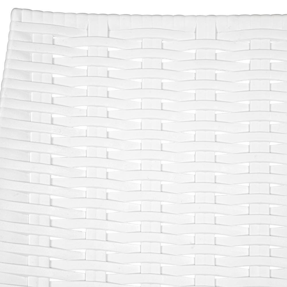 Kent Modern White Polypropylene Outdoor Dining Chair Set