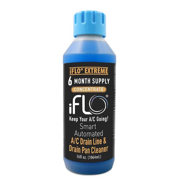 iFLO Extreme AC Drain Line Cleaner Cartridge 6-Month Supply, 36 oz.