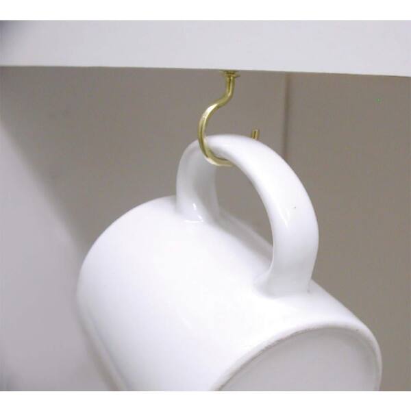 CUP HOOKS Small / Large Strong Silver Zinc Hanging Mug Peg CHOOSE SIZE &  NUMBER