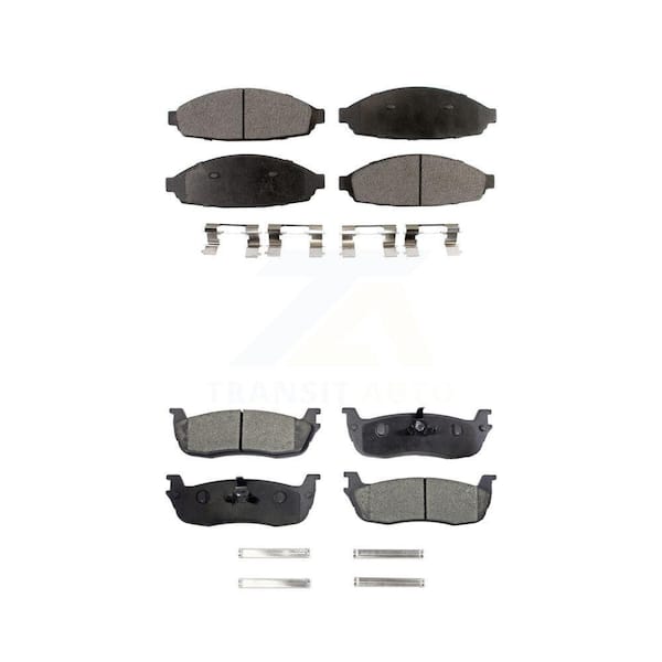 TEC Front Rear Ceramic Brake Pads Kit For 2003-2010 Lincoln Town Car Limousine KTC-100488