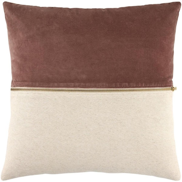 Galey Alix San Marco Modern Accent Pillow, 20 in. L x 20 in. W, Brown/Beige