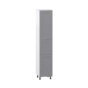 Bristol Painted 18 in. W x 94.5 in. H x 24 in. D Slate Gray Shaker Assembled Pantry Kitchen Cabinet