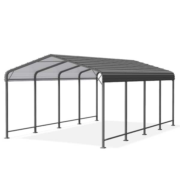 SUNVIVI 12 ft. W x 20 ft. D Metal Carports