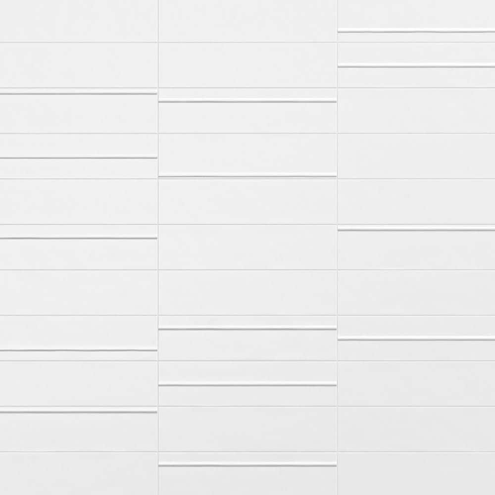 Tremblor White 3 in. x 12 in. Matte Ceramic Subway Wall Tile (5.38 sq. ft. /Case) price history on PriceWatchPro