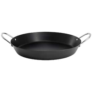 Smithfire 16 in. Nonstick Carbon Steel Paella Pan in Dark Gray