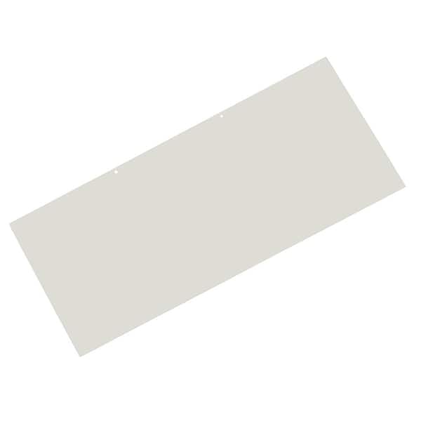 Classic Series BR-1 43.1875 in. x 18 in. x .1046 in. White Powder Coated Steel Extension for Cellar Door