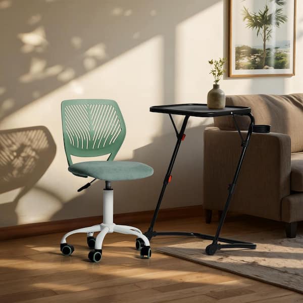 CBASLINT 21.26 in. Aqua Adjustable Height Desk and Chair Set, Ergonomic for Kids and Teens, Study or Home Office Use