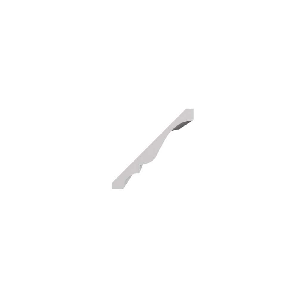 96" White Finger-Joint Pine Crown Molding