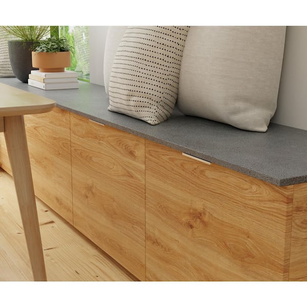Sumner Street Home Hardware - 5-Pack Ethan 4 in. (102 mm) Center-to-Center Satin Nickel Edge Drawer Pull