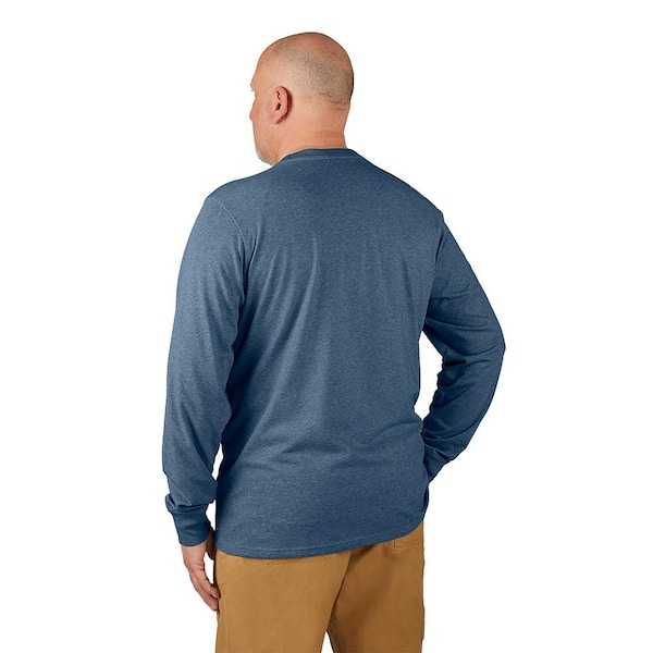 Milwaukee Men's Large Blue Cotton/Polyester Long-Sleeve Hybrid