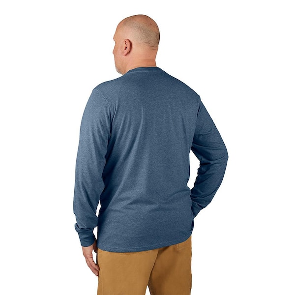 Milwaukee Men's X-Large Blue Cotton/Polyester Long-Sleeve Hybrid 