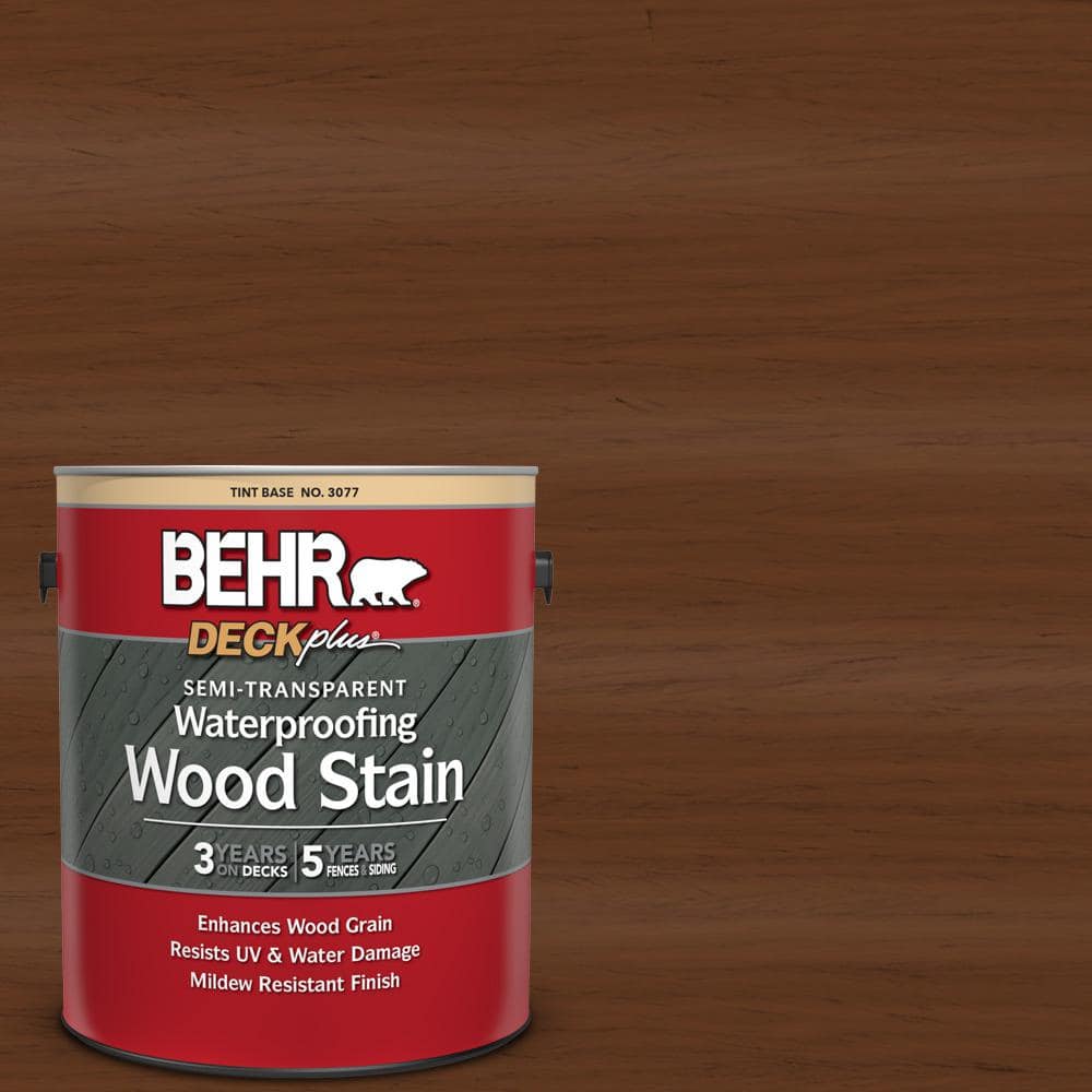 1 gal. #ST-110 Chestnut Semi-Transparent Waterproofing Exterior Wood Stain