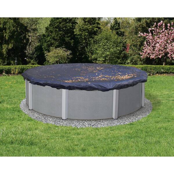 Blue Wave BWC508 24-ft Round Leaf Net Above Ground Pool Cover,Black, 24-Feet