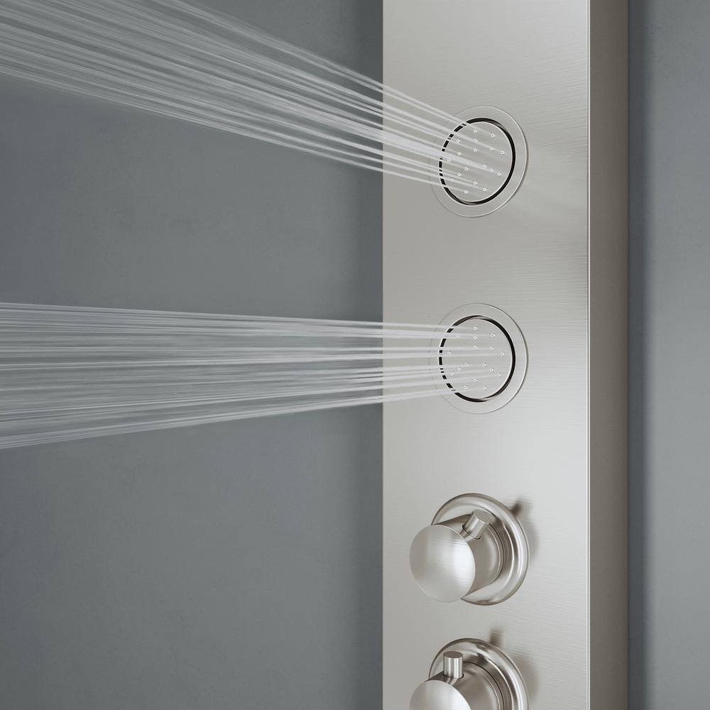 Ellington 59" Stainless Steel 4-Jet Shower Panel with Hand Shower
