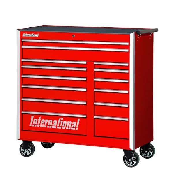 International Pro Series 42 in. 14-Drawer Cabinet, Red
