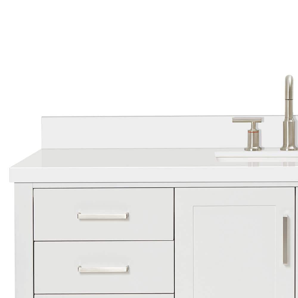 Magnolia 61" White Freestanding Single Bathroom Vanity Set