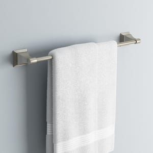 Leonard Collection 24 in. Towel Bar in Satin Nickel