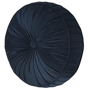 Modena Polyester Tufted Round Decorative Throw Pillow 15 x 15 in.