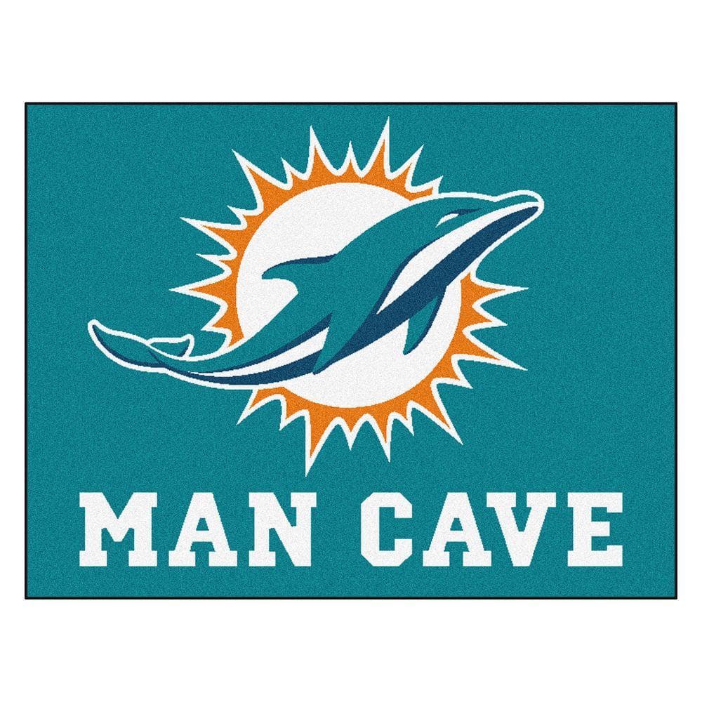 FANMATS Teal 1 ft. 7 in. x 2 ft. 6 in. Miami Dolphins Vintage Starter Mat  Area Rug 32503 - The Home Depot