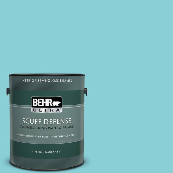 BEHR ULTRA 1 gal. Home Decorators Collection #HDC-MD-14 Sky Watch Extra Durable Semi-Gloss Enamel Interior Paint & Primer