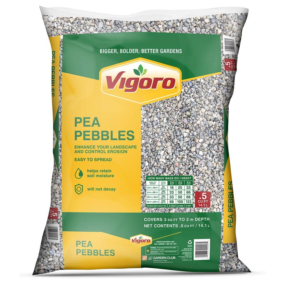 Vigoro 0.5 cu. ft. Pea Pebbles 100032402 - The Home Depot Vigoro 0.5 cu. ft. Pea Pebbles 100032402 - The Home Depot