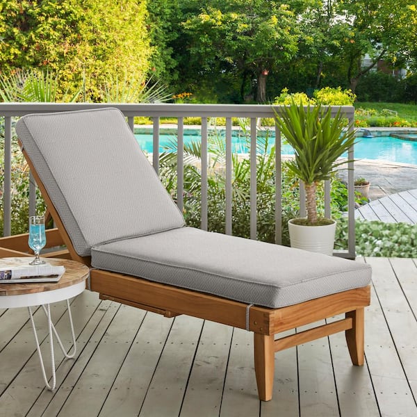 SORRA HOME 73 x 24 x Outdoor Chaise Lounge Cushion in Sunbrella