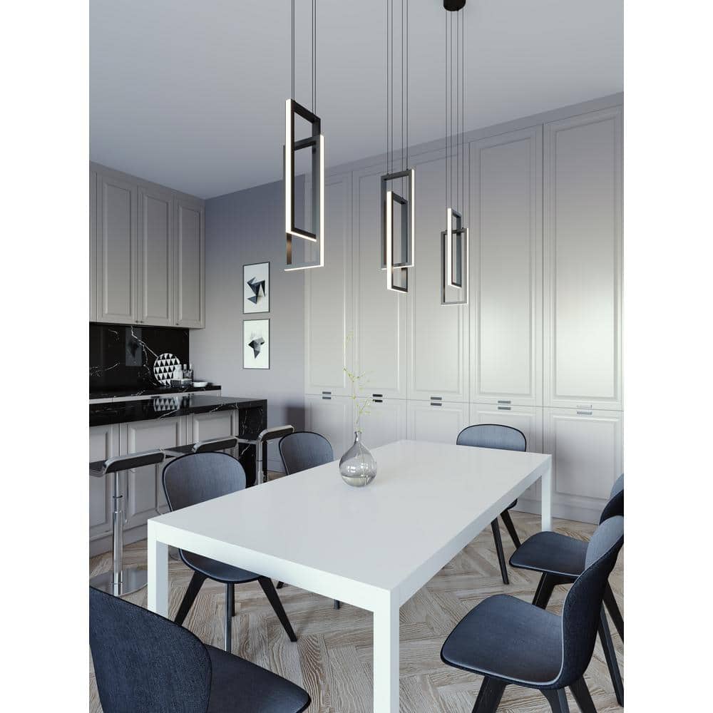 Cole 24" Black Aluminum LED Pendant Light