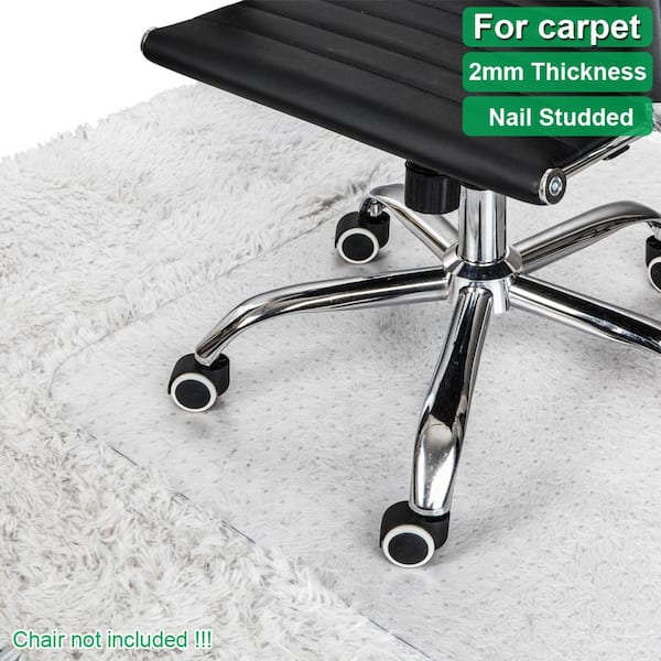Karl home Protective Floor Mat Rectangular Anti-wear Chair Mat