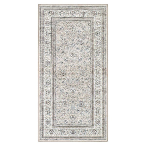 Finley Beige/Multi 2 ft. x 4 ft. Woven Oriental Polyester Accent Rug