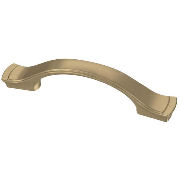 Liberty Step Edge 3 in. or 3-3/4 in. (76mm or 96mm) Center-to-Center Champagne Bronze Cabinet Pull (10-Pack)