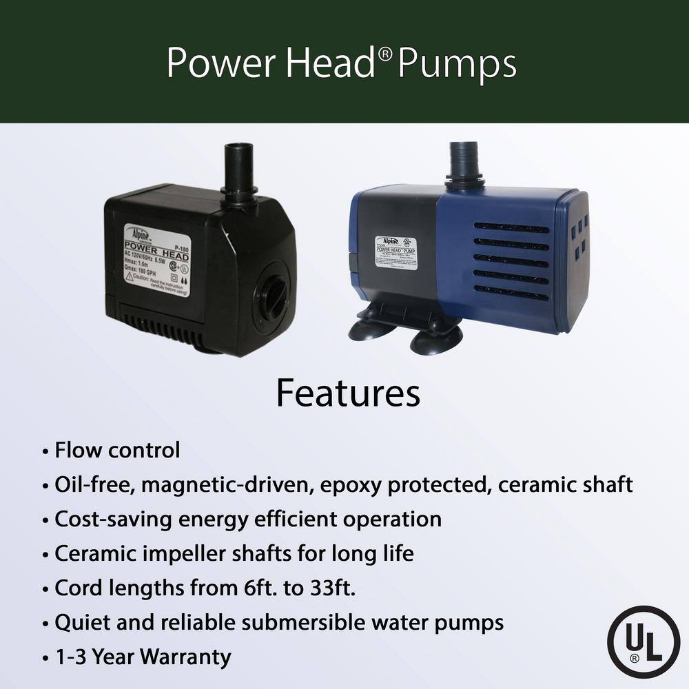 Black Submersible Water Pump with 16 ft. Cord