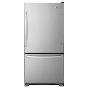 22 cu. ft. Bottom Freezer Refrigerator in Stainless Steel